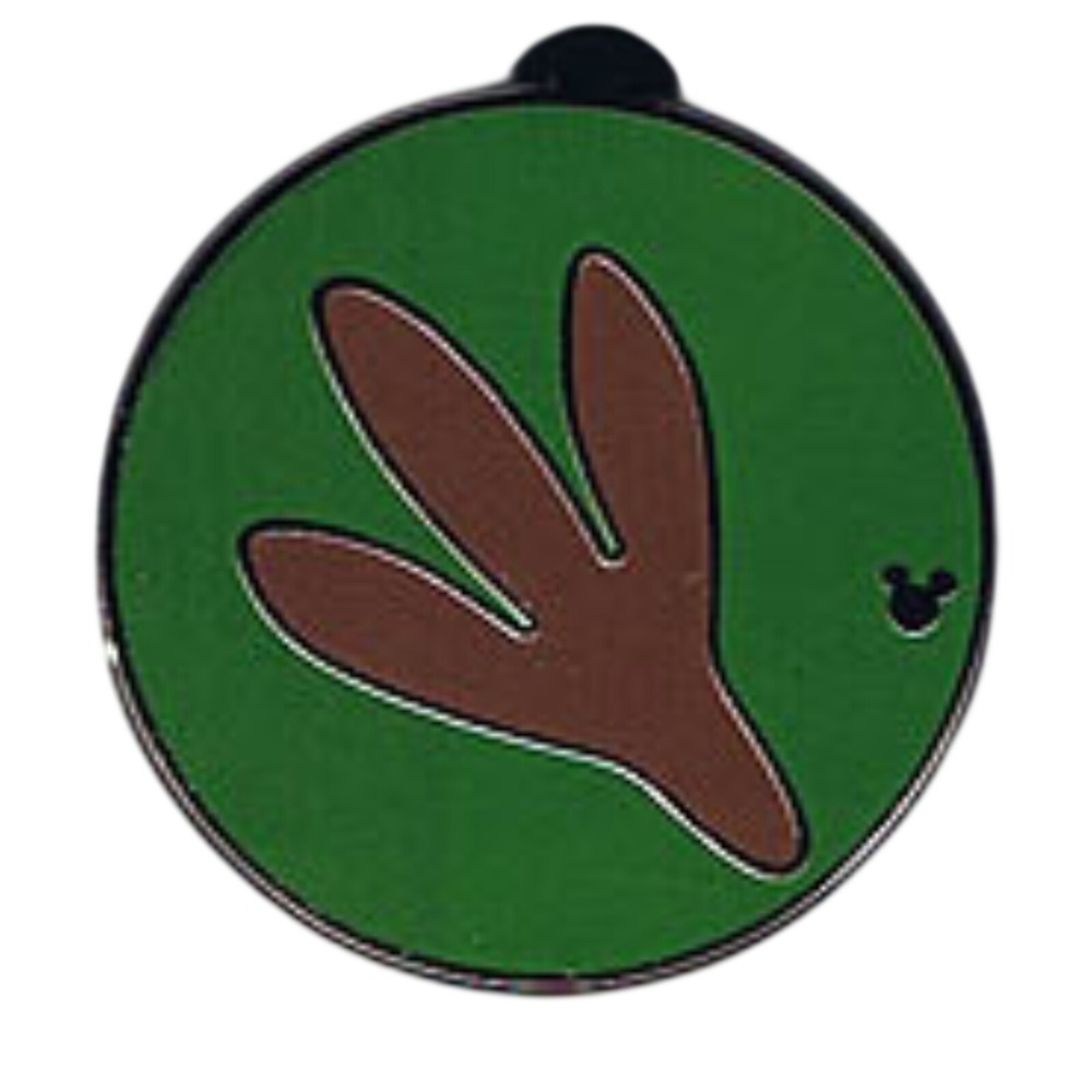 Disney Pin 2013 Hidden Mickey Redwood Creek Challenge Trail Tracking Badge DLR